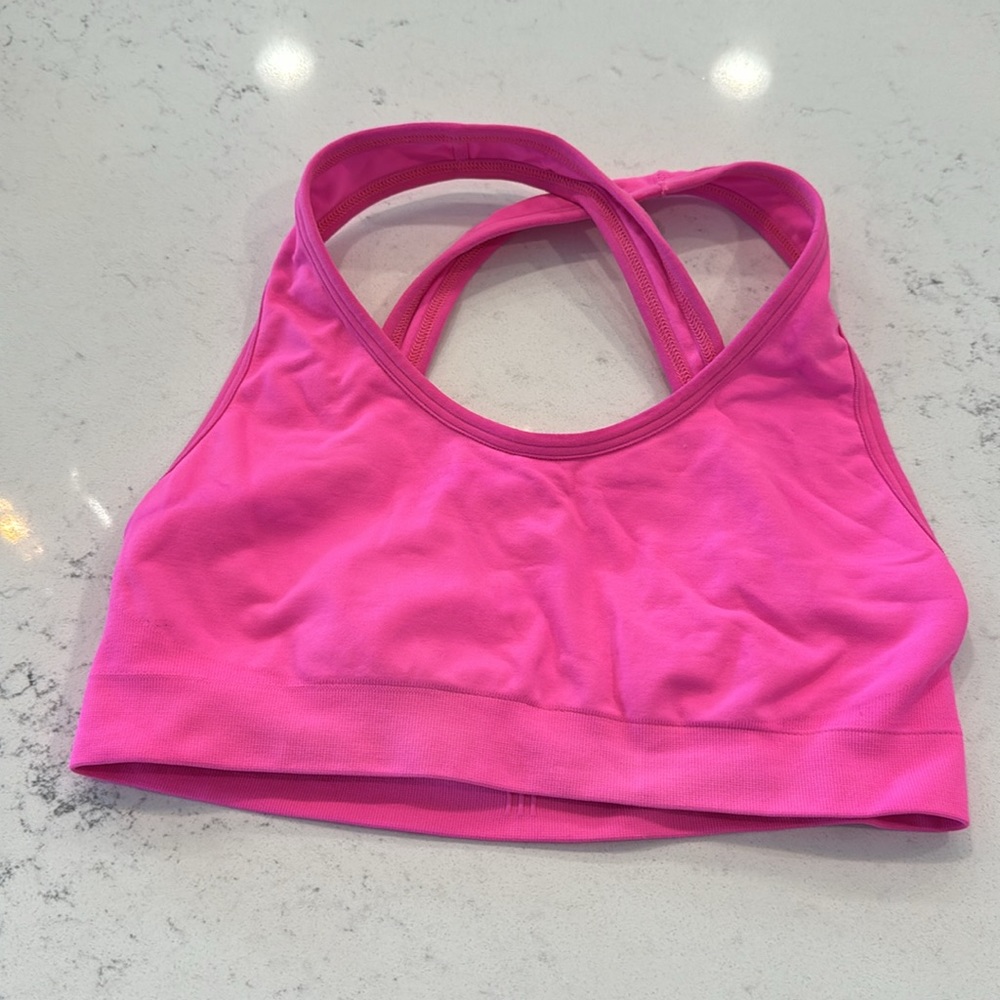 TLA morgan stewart sport Touché LA pop star pink neon seamless sports bra - Picture 10 of 12
